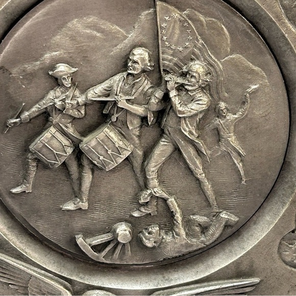 Vintage Pewter Plate American 1776 Declaration of Independence 9" by Hudson - Picture 2 of 9